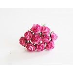 Mini розы 1 см - Розовый+фуксия 615  1шт 
