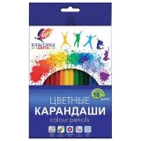 Карандаши цветные ЛУЧ "Классика", 18 цв., заточенные, шестигранные