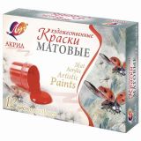 Набор акриловых красок Луч матовые, 12 цв. по 20 мл
