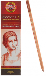 KOH-I-NOOR 8802  Ceпия коричнево-красная Gioconda, карандаш, L=175мм, D=7,5мм, 1 шт