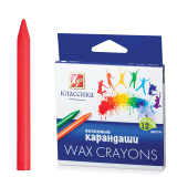 Карандаши восковые Луч Классика 12 цветов