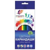 Карандаши цветные ЛУЧ "Классика", 12 цв., заточенные, шестигранные